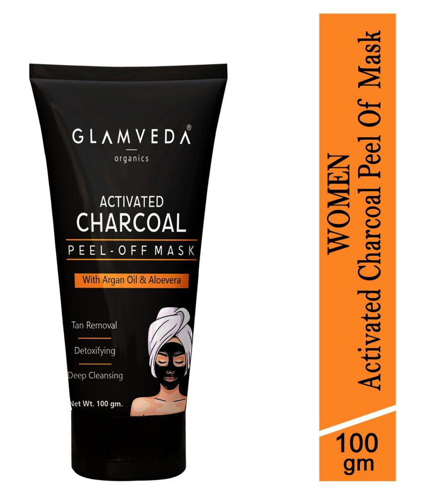 Glamveda Activated Charcoal  Blackhead  Removal Face Peel Off Masks 100 gm