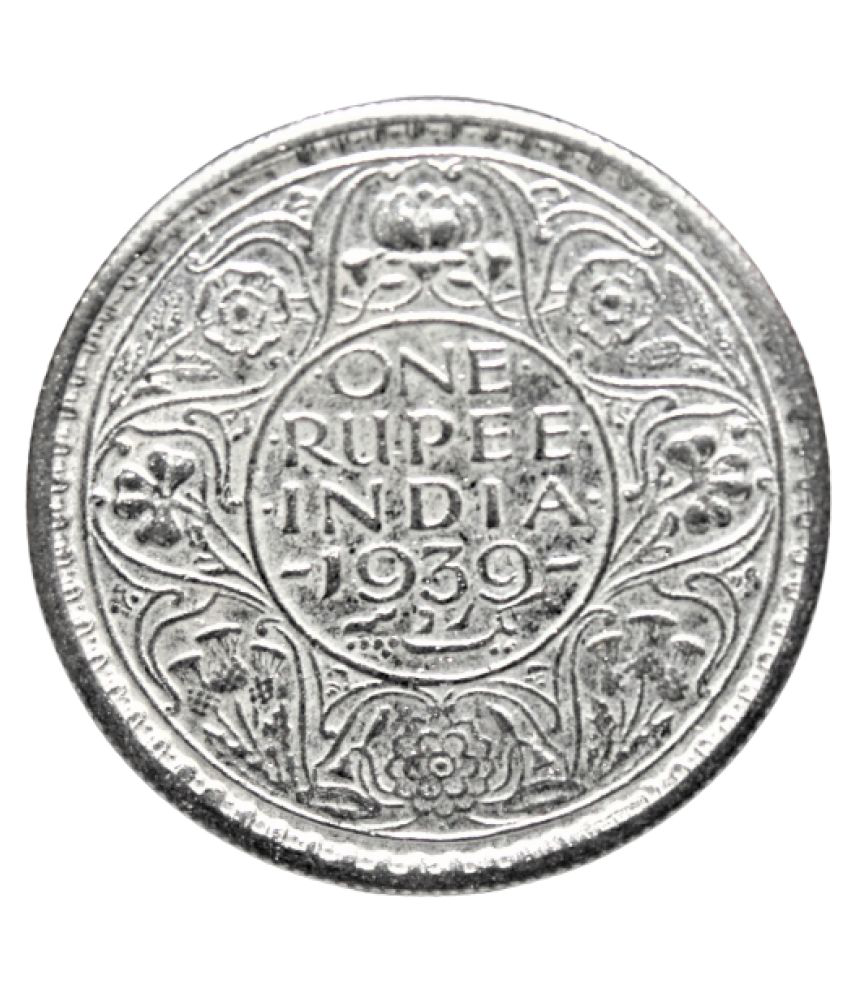     			British India - 1 Rupee 1939 {King George VI} India very Old and Rare Coin