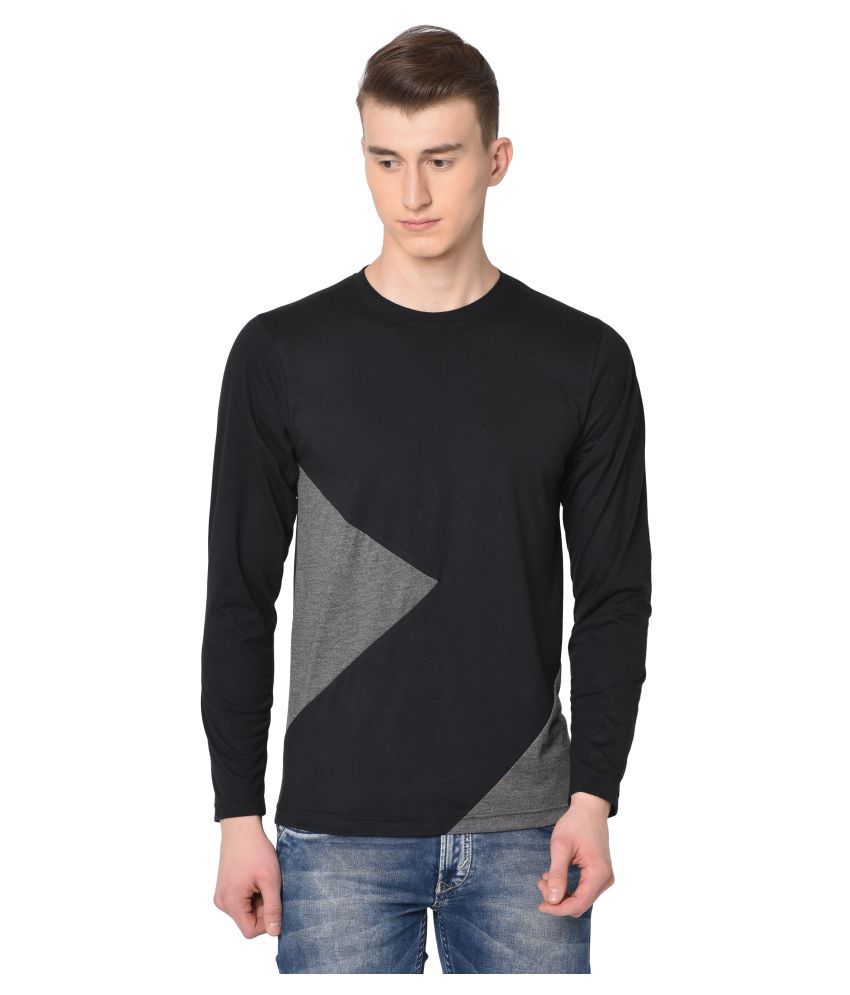     			Glito Cotton Blend Black Solids T-Shirt Single Pack