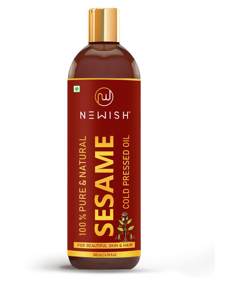 Newish Cold Pressed Sesame oil for Hair, Skin and Massage (Til Ka Tel / Til Oil) 200ml