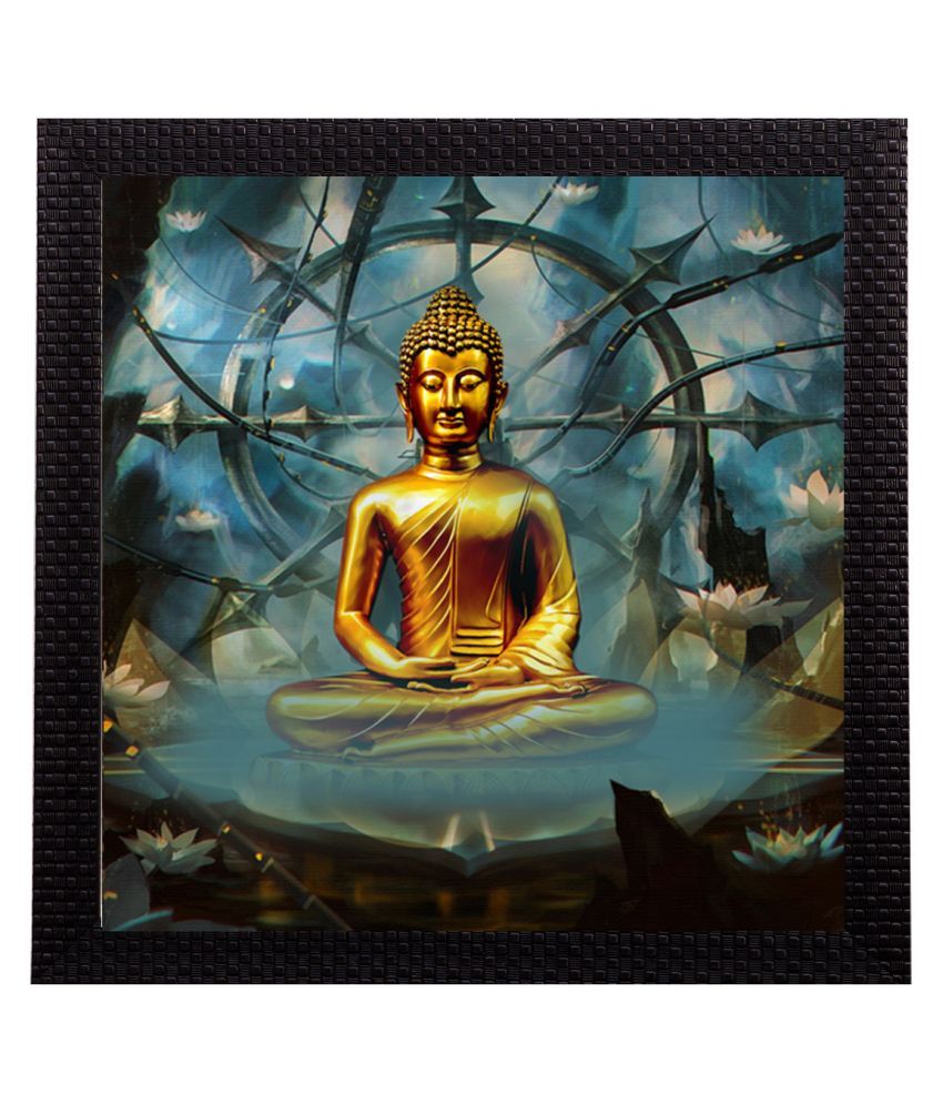     			eCraftIndia Laughing Buddha Design Satin Matt Texture UV Art Painting