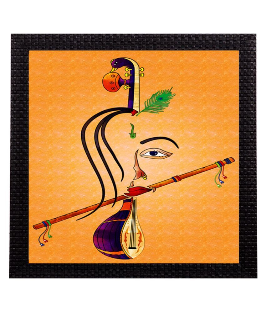     			eCraftIndia Lord Krishna Matt Texture UV Art Painting