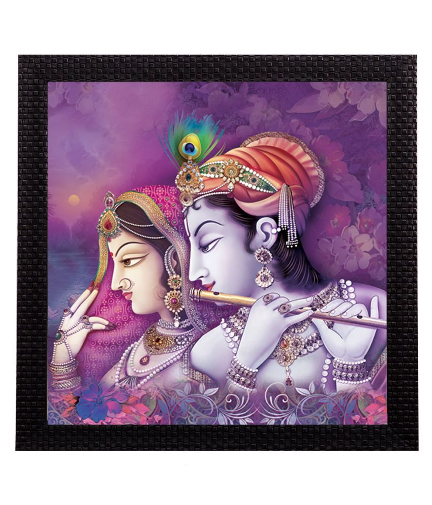     			eCraftIndia Multicoloured Radha Krishna UV Wall Art