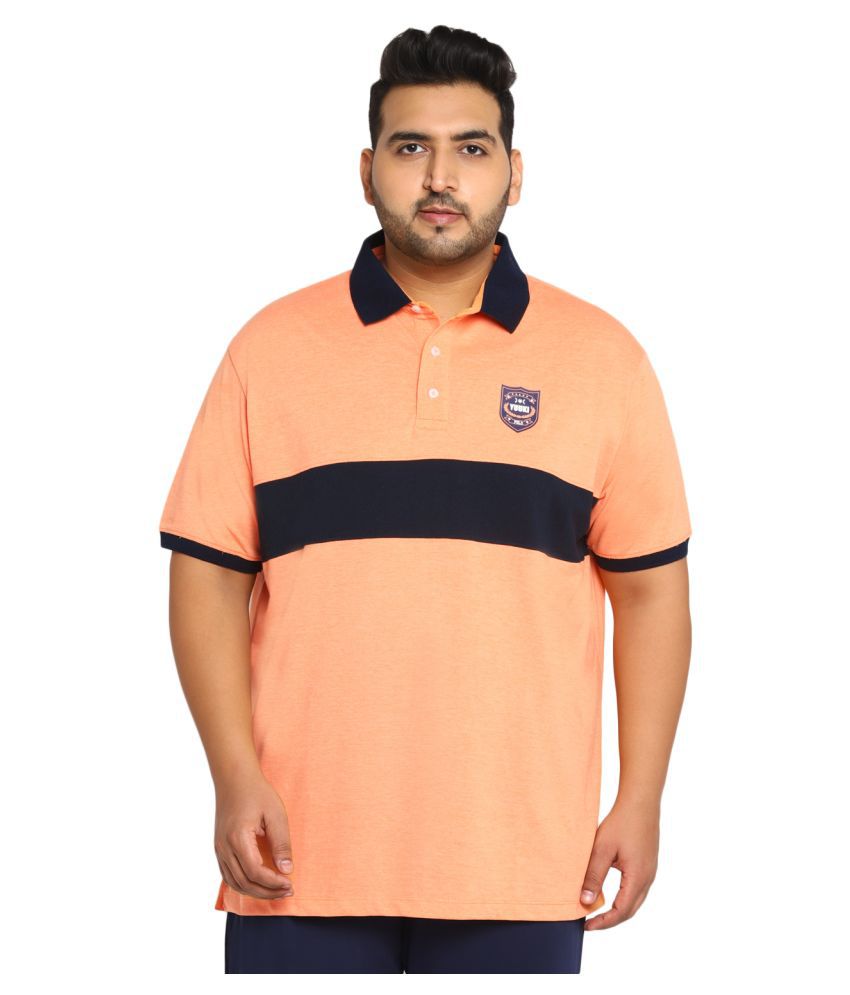     			YUUKI - Orange Polyester Regular Fit Men's Sports Polo T-Shirt ( Pack of 1 )