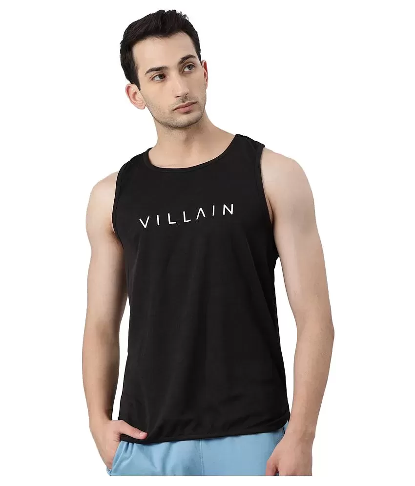 VILLAIN - Black Polyester Men's Vest ( Pack of 1 ) - Buy VILLAIN - Black  Polyester Men's Vest ( Pack of 1 ) Online at Best Prices in India on  Snapdeal