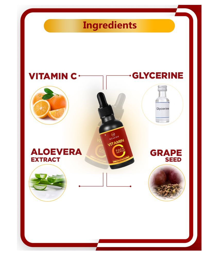 Newish Vitamin C Serum for Face Pigmentation and Oily Skin for Men and
