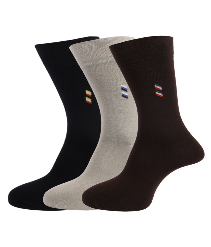     			Dollar Multi Casual Full Length Socks Pack of 3