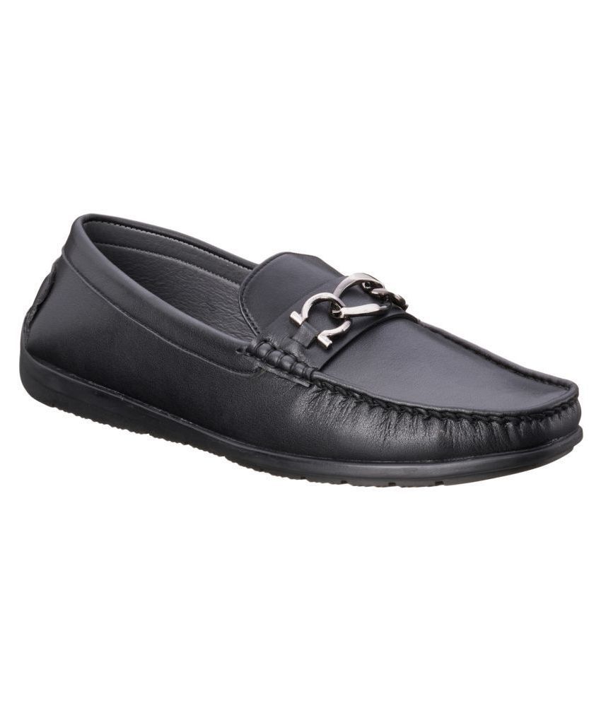     			Duke Black Loafers