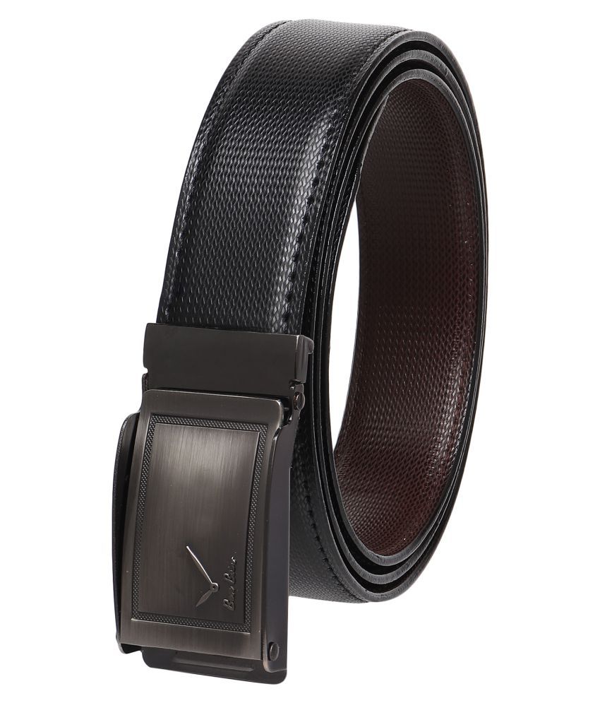     			Loopa Black PU Formal Belt Pack of 1