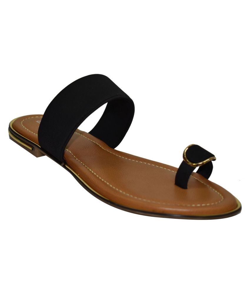     			Ajanta - Black Women's Flats