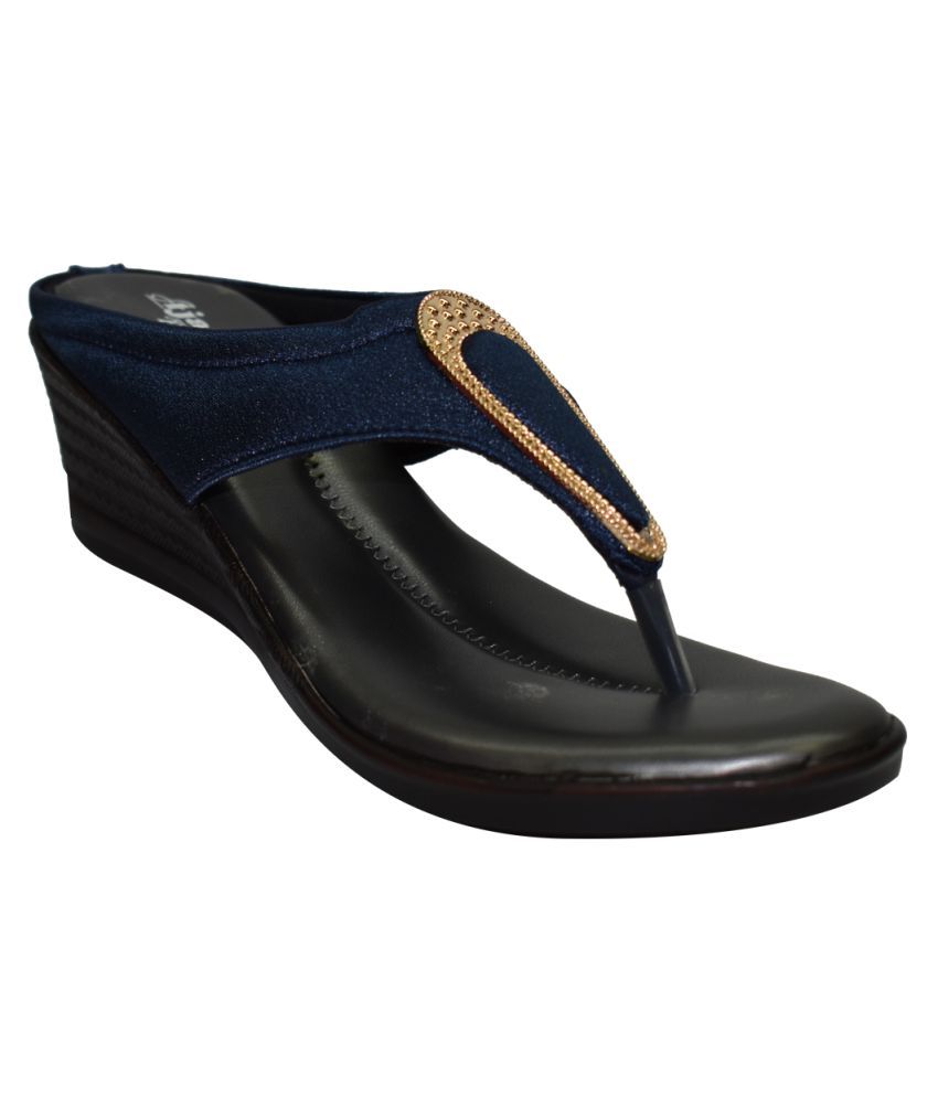     			Ajanta - Blue Women's Slip On Heels