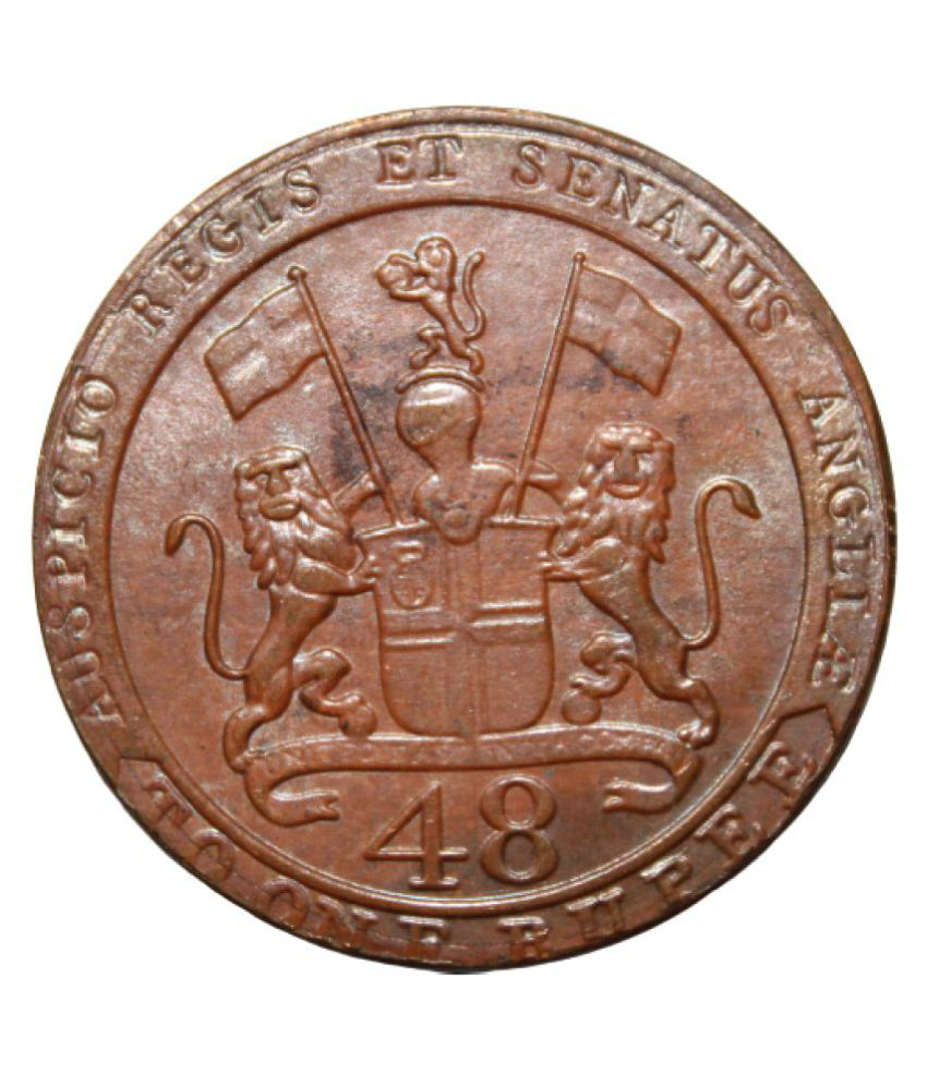     			PRIDE INDIA - 1/48 RUPEE (1794) ''UNITED EAST INDIA COMPANY'' 1 Numismatic Coins
