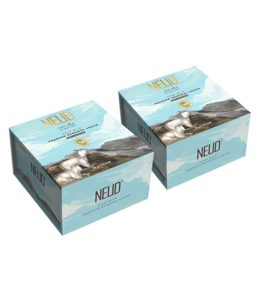 NEUD Goat Milk Premium Skin Renewal Cream - 2 Packs Day Cream 100 gm