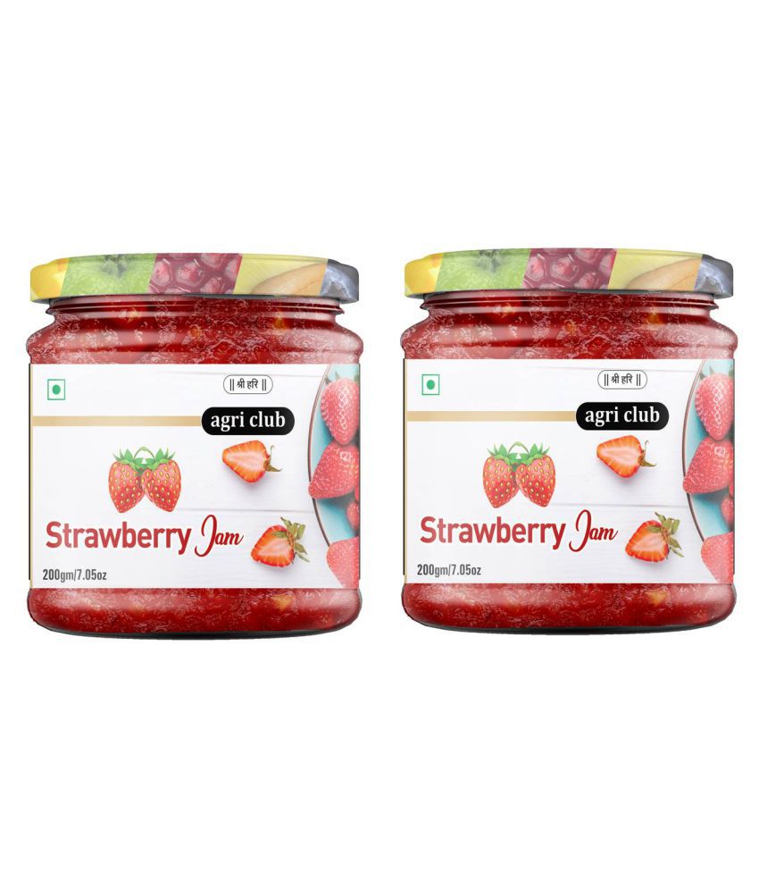     			AGRI CLUB Super Strawberry Jam 400 gm(Pack of 2 x 200 gms)