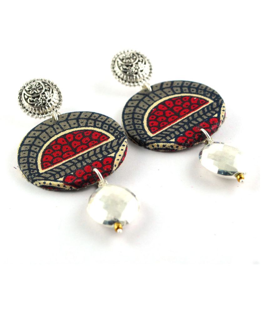 Black And Red Earring
