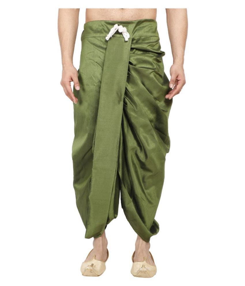 FANZI Dark Green Dhoti Single Pack - Buy FANZI Dark Green Dhoti Single ...