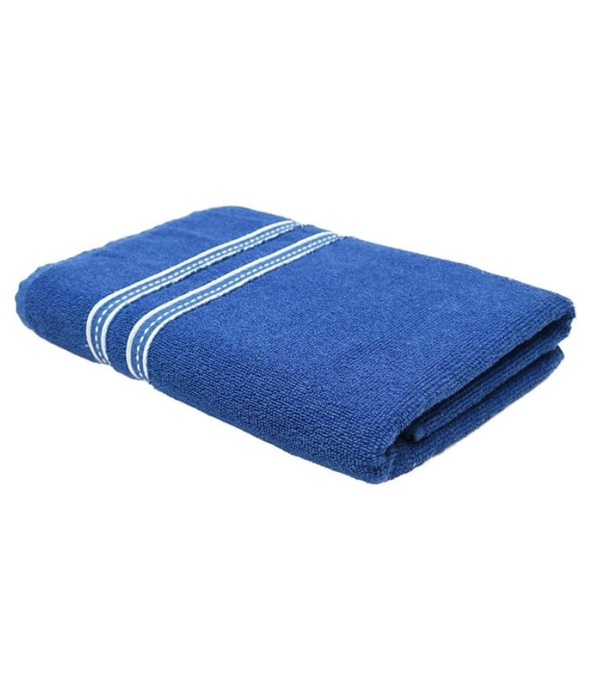     			Koli collections Single Terry Bath Towel Navy
