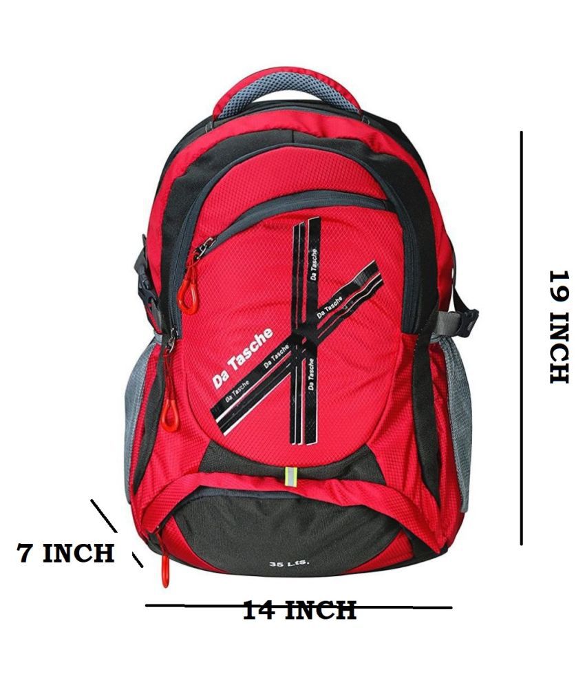     			Da Tasche Red 35 Ltrs Backpack