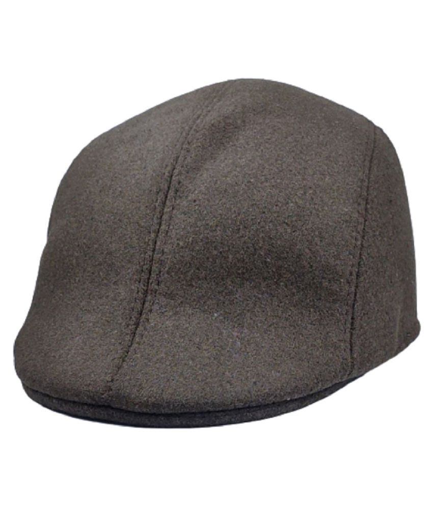     			Zacharias Men's Brown Winter Woolen Golf Caps