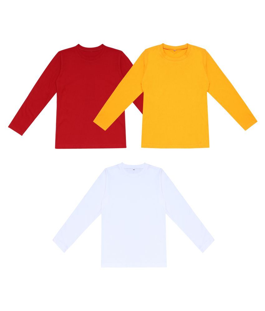     			Diaz Boys/Girls Cotton Full Sleeves T-shirt combo pack of 3