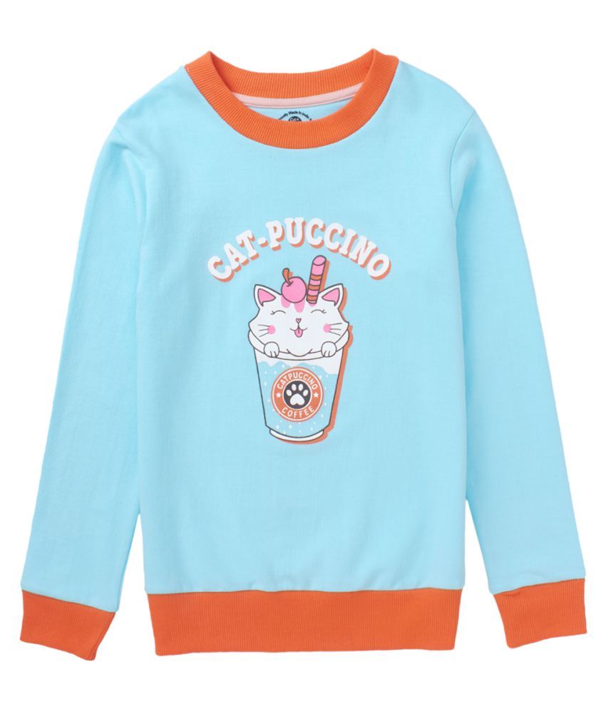     			Cub Mcpaws Girls Cotton Blend Sweatshirt ( Blue )