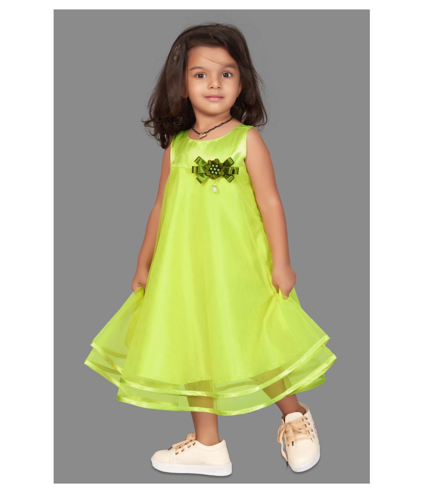     			Fashion Dream Baby Girl’s Sleeveless Floral Applique Princess Shift Dress/Frock