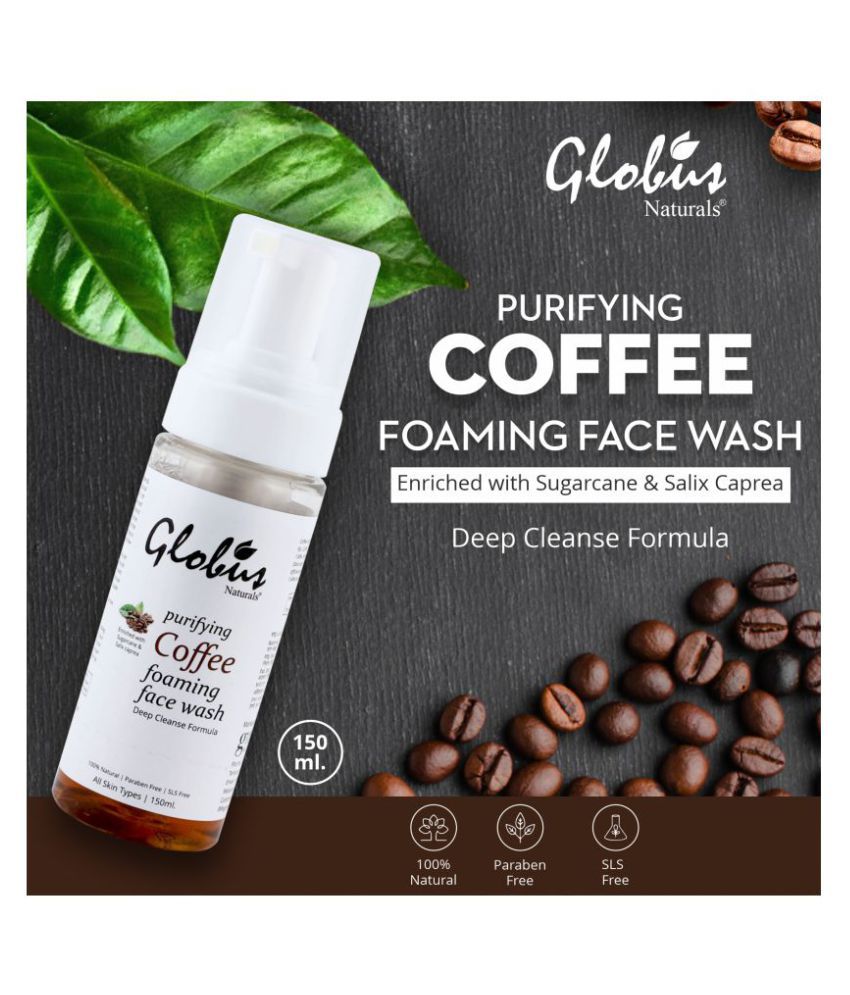     			Globus Naturals Purifying Coffee Foaming Face Wash 150 mL