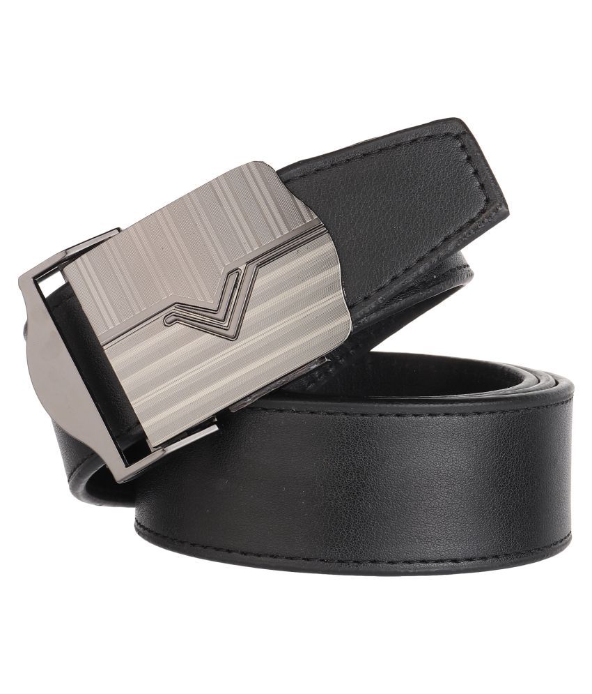     			Loopa Black PU Formal Belt Pack of 1