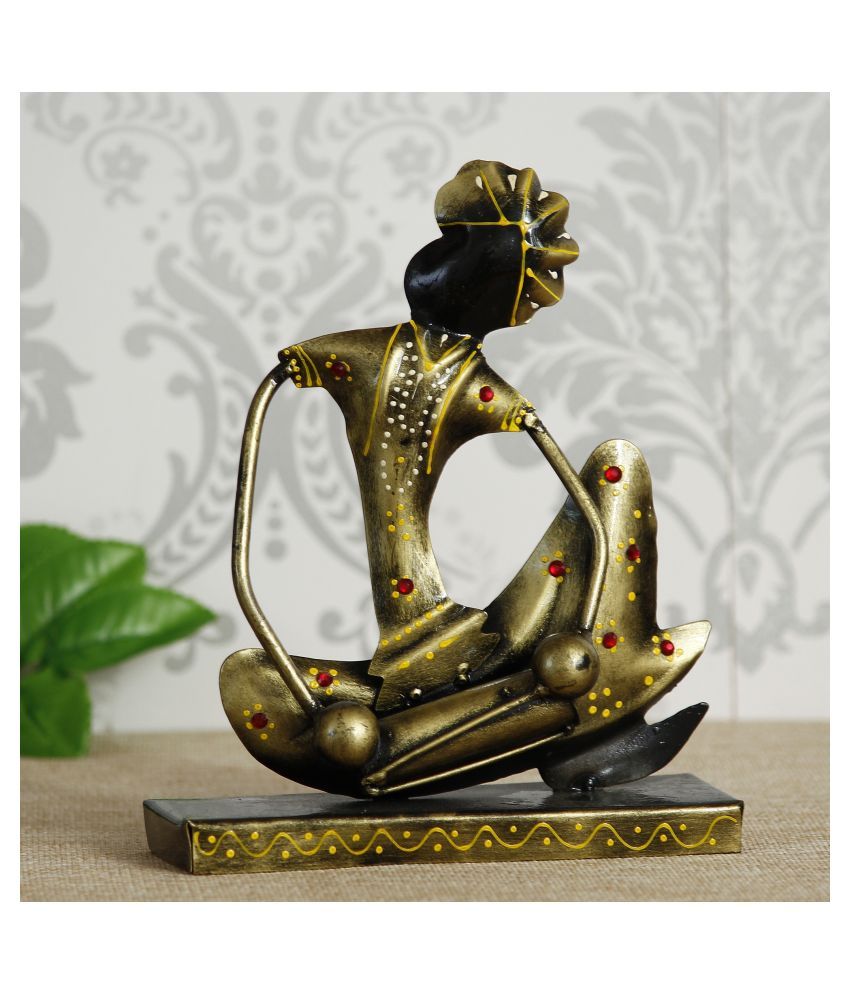     			eCraftIndia Gold Iron Figurines - Pack of 1