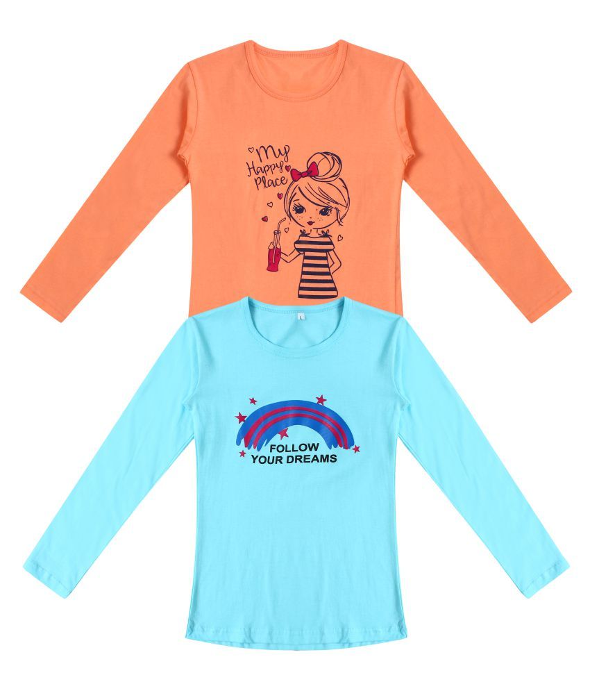     			Diaz Girls 100% Cotton T-Shirts ( Multi )