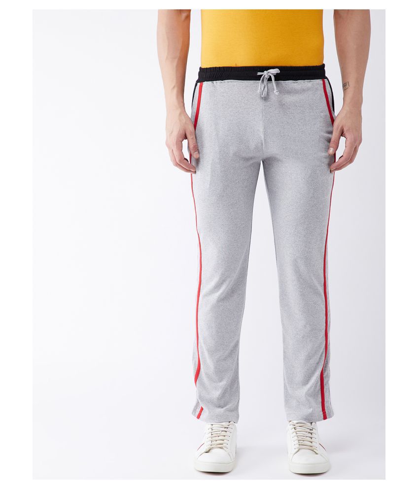 Gritstones Light Grey Regular -Fit Flat Trousers Single