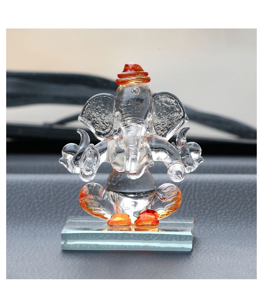     			eCraftIndia Showpiece Crystal Ganesha Idol 6 x 4 cms Pack of 1