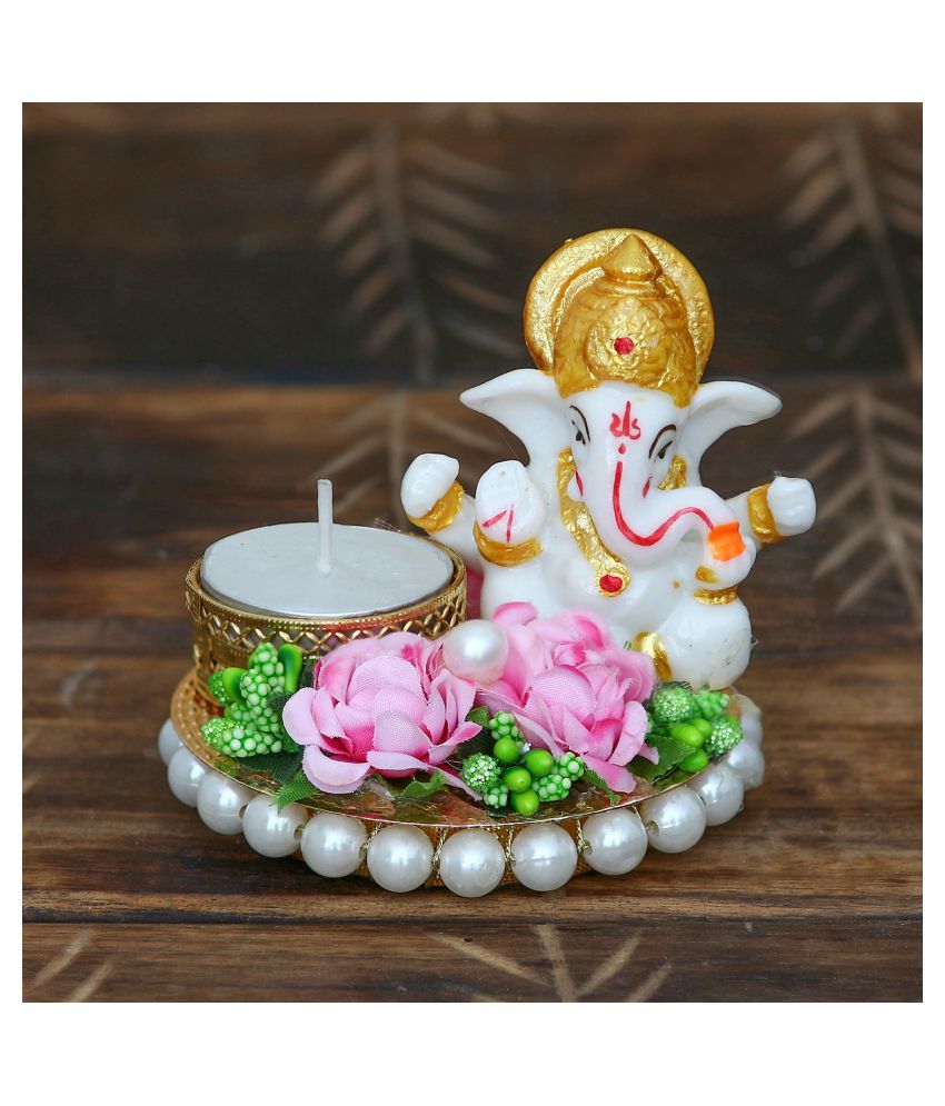     			eCraftIndia Showpiece Resin Ganesha Idol 8 x 8 cms Pack of 1