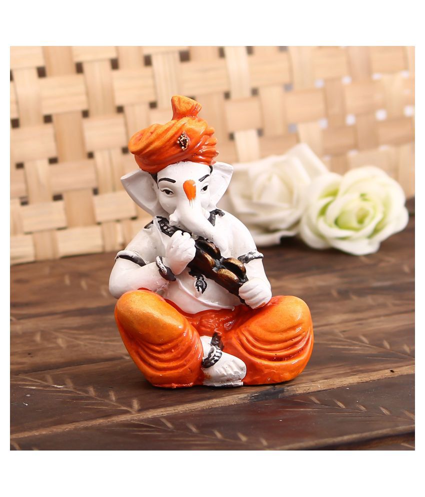     			eCraftIndia Showpiece Resin Ganesha Idol 8 x 8 cms Pack of 1
