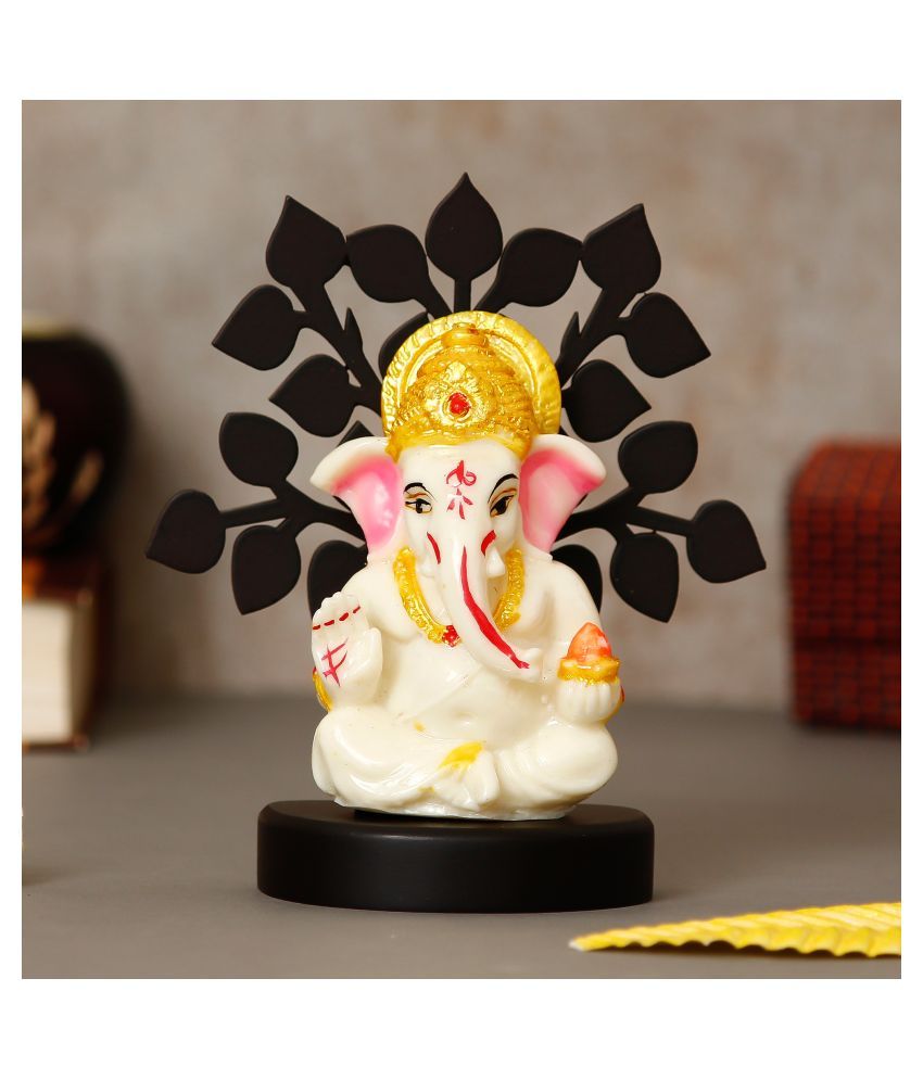     			eCraftIndia Showpiece Wood Ganesha Idol 12 x 6 cms Pack of 1