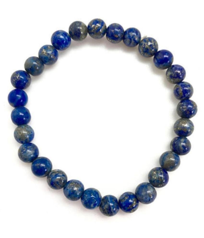     			6mm Blue Lapis Lazuli Natural Agate Stone Bracelet