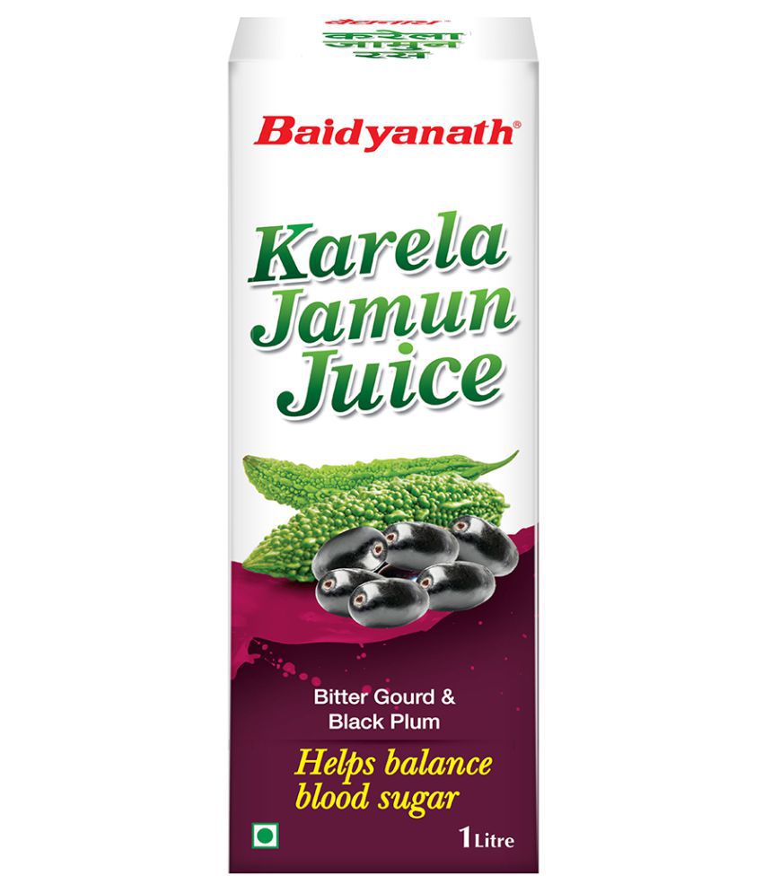     			Baidyanath Karela Jamun Juice 1 Ltr (Pack of 2) Liquid 1 L Pack of 2