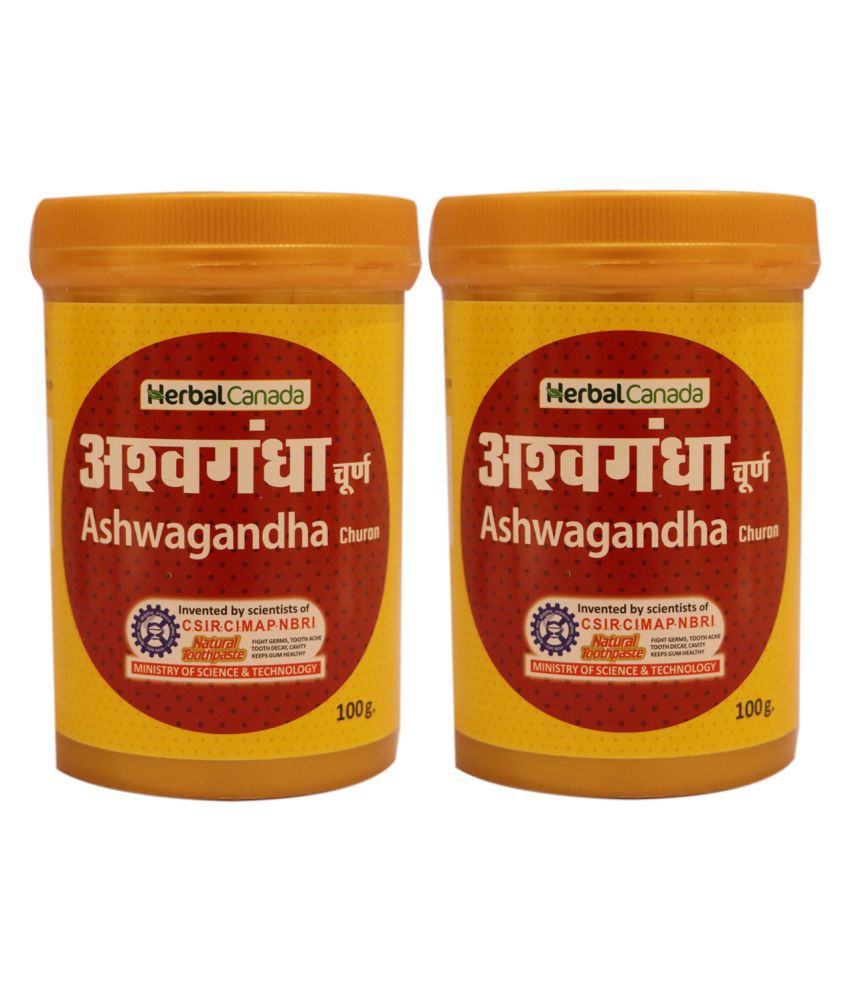     			Herbal Canada Ashwagandha Powder (Churna) 100g Powder 100 gm Pack Of 2