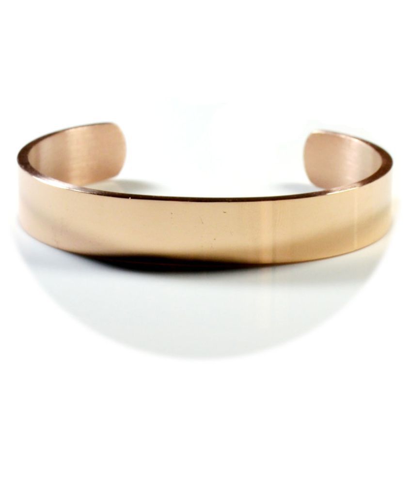     			55Carat Adjustable kada Stylish Bracelet 18k Rose gold Plated Brown Cuff Bangle Handcrafted  for Men And Women (Free Size)