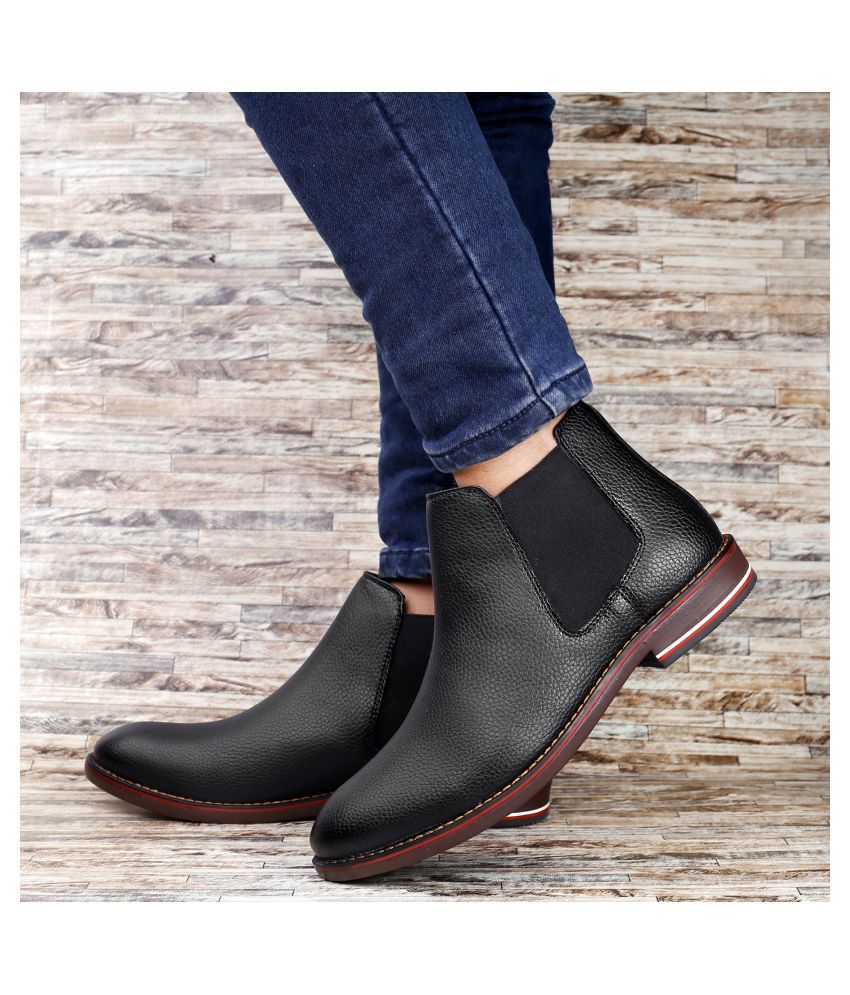     			BXXY Black Chelsea boot