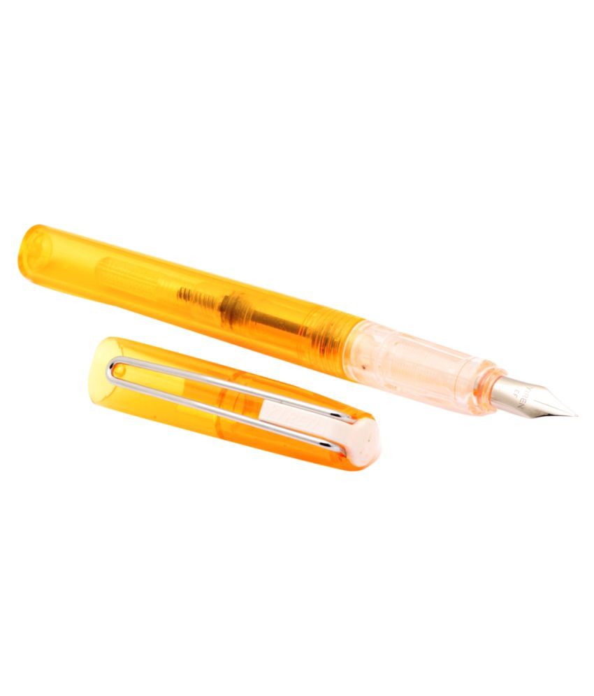     			Exclusive Yiren Bravo Demonstrator Orange Extra Fine Nib Fountain Pen New