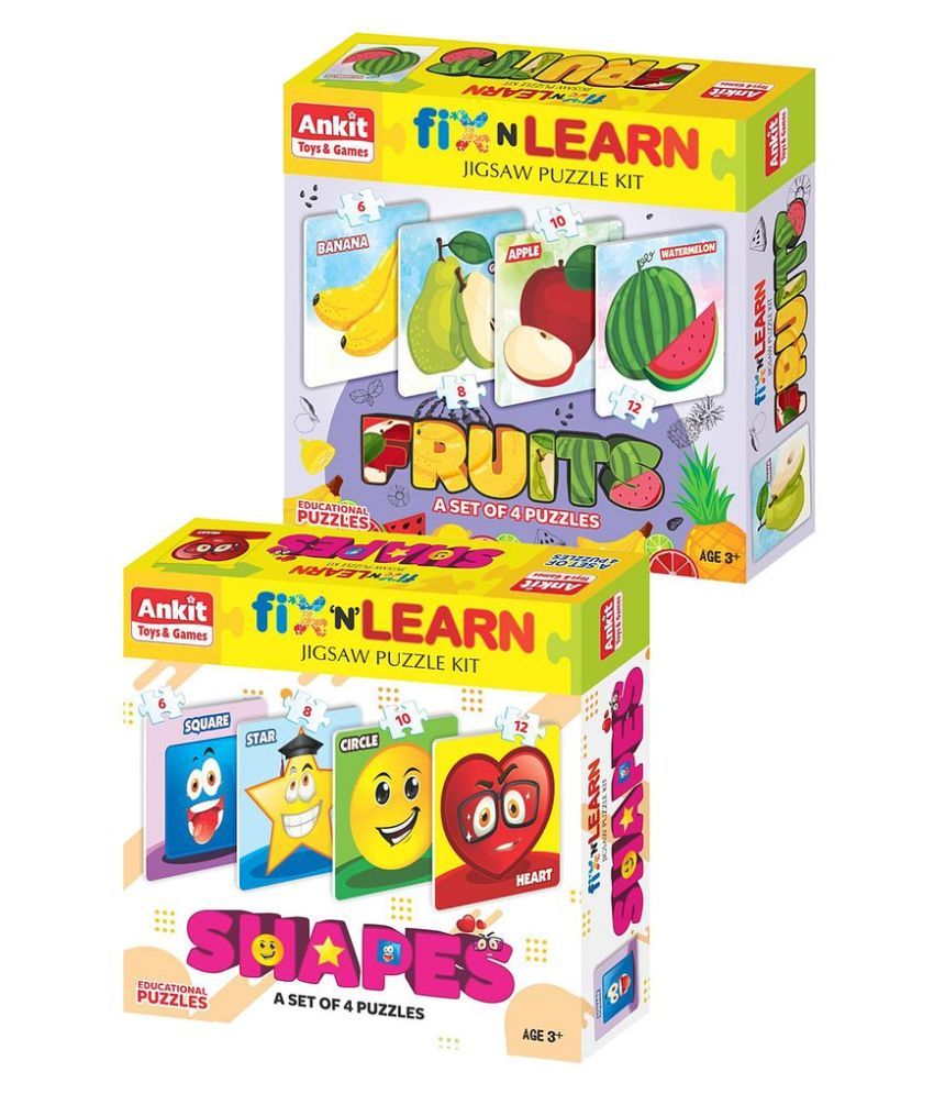 Fix 'n' Learn Fruits & Fix 'n' Learn Shapes Puzzle Combo Buy Fix 'n