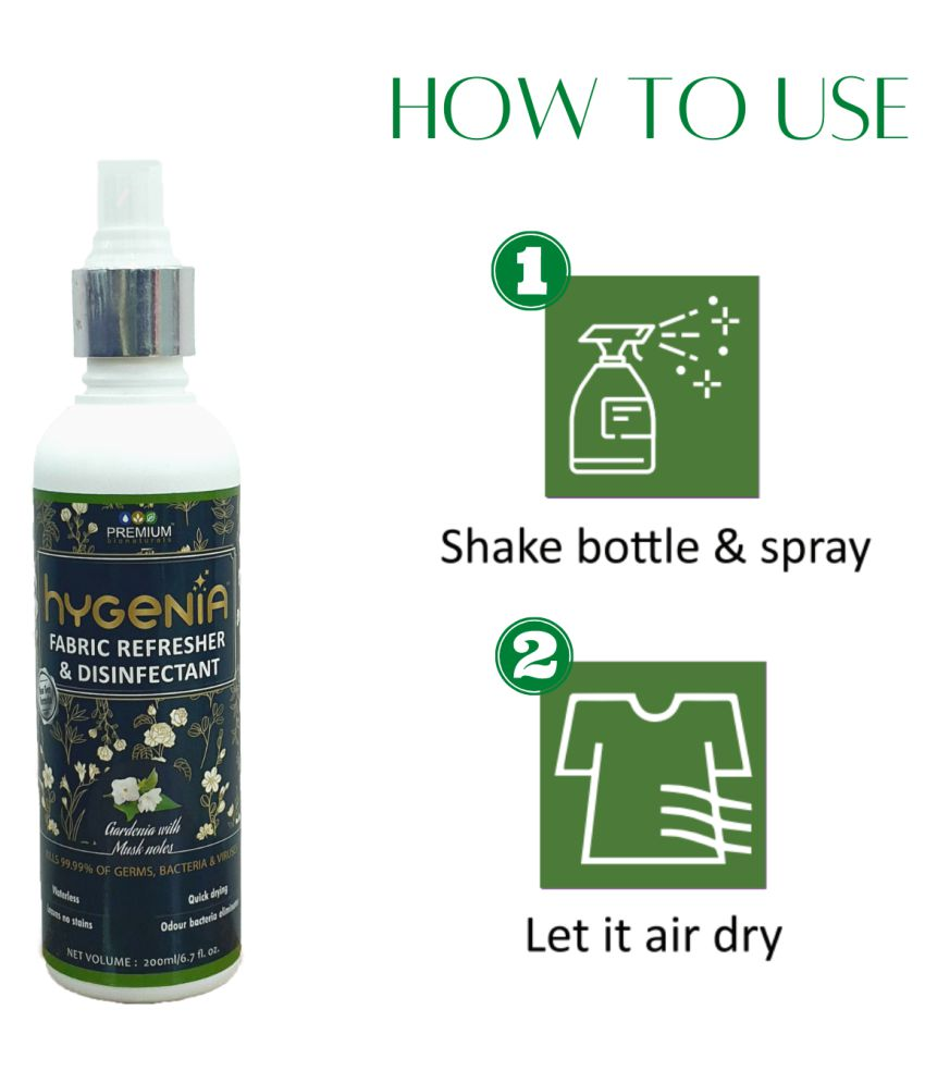 Hygenia Non Toxic Fabric Softener Liquid Disinfectant Gardenia & Musk