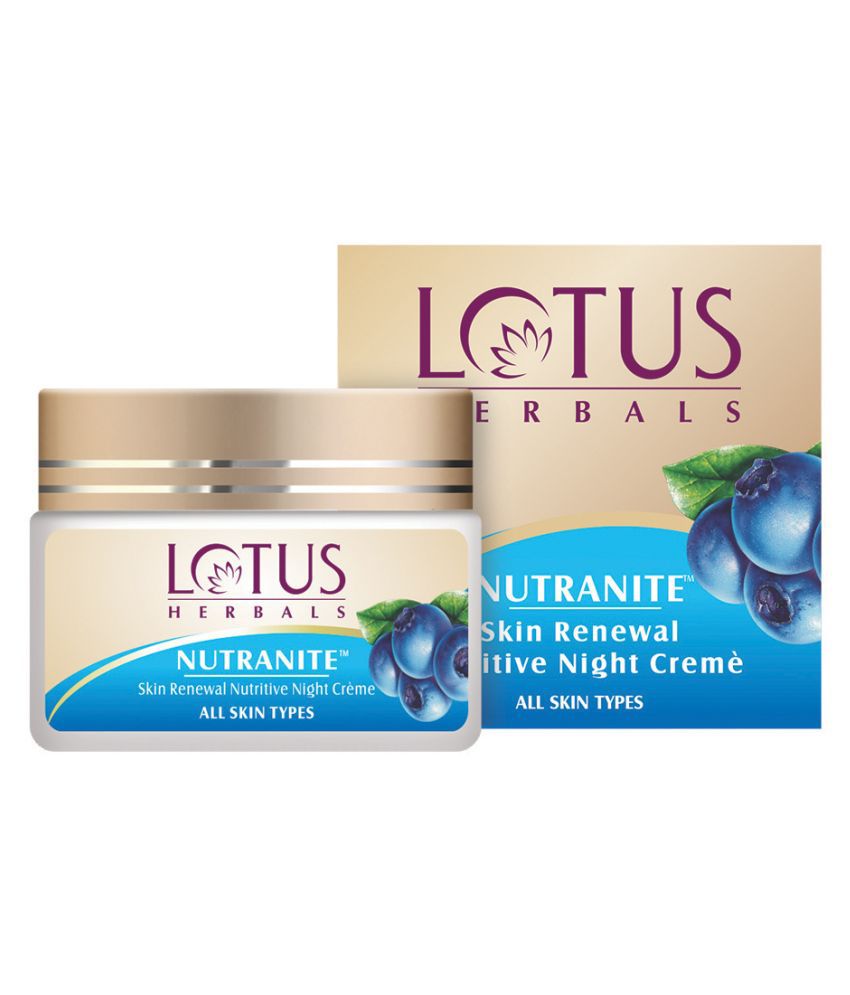     			Lotus Herbals Nutranite Skin Renewal Nutritive Night Cream, For All Skin Types, 50g