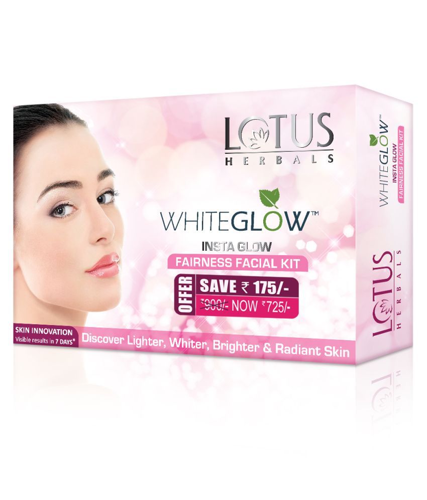     			Lotus Herbals Whiteglow Insta Glow 4 in 1 Facial Kit, For Radiant Glowing Skin, 160g