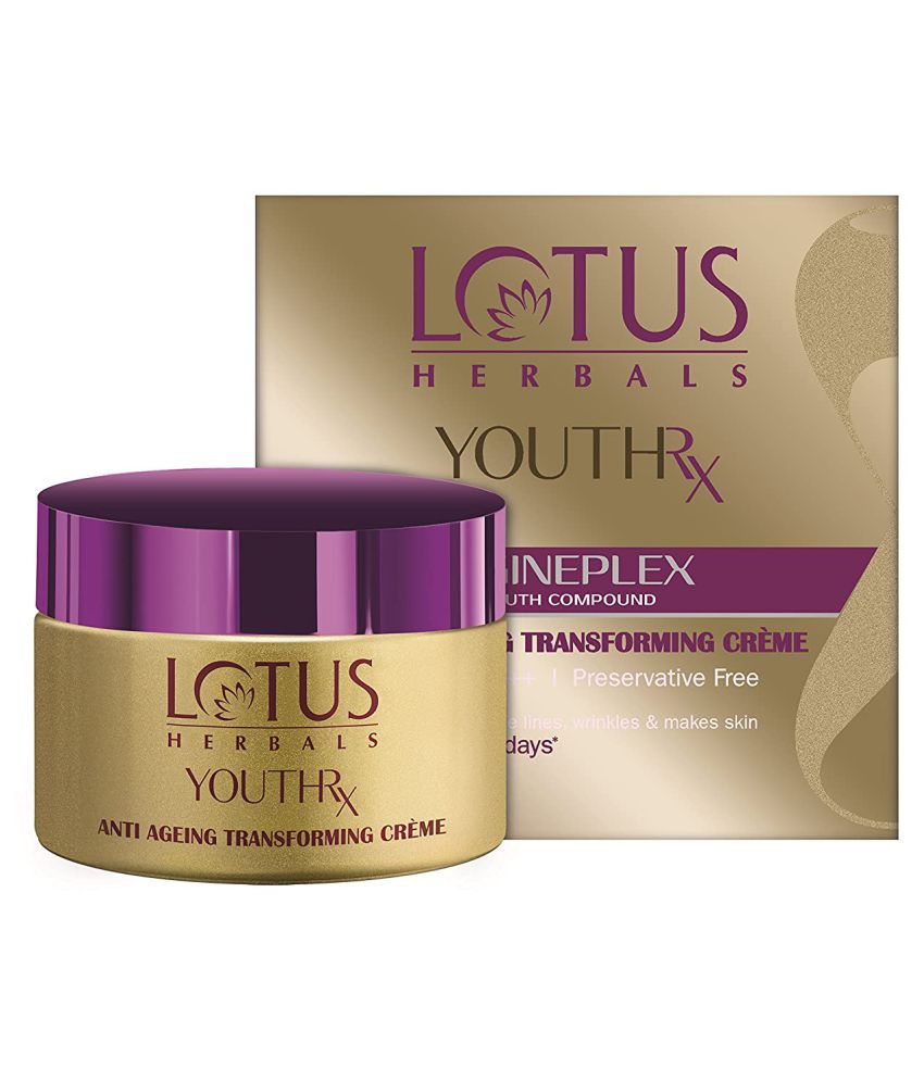     			Lotus Herbals YouthRx Anti Ageing Transforming Cream SPF 25, PA+++, Preservative Free, 50g