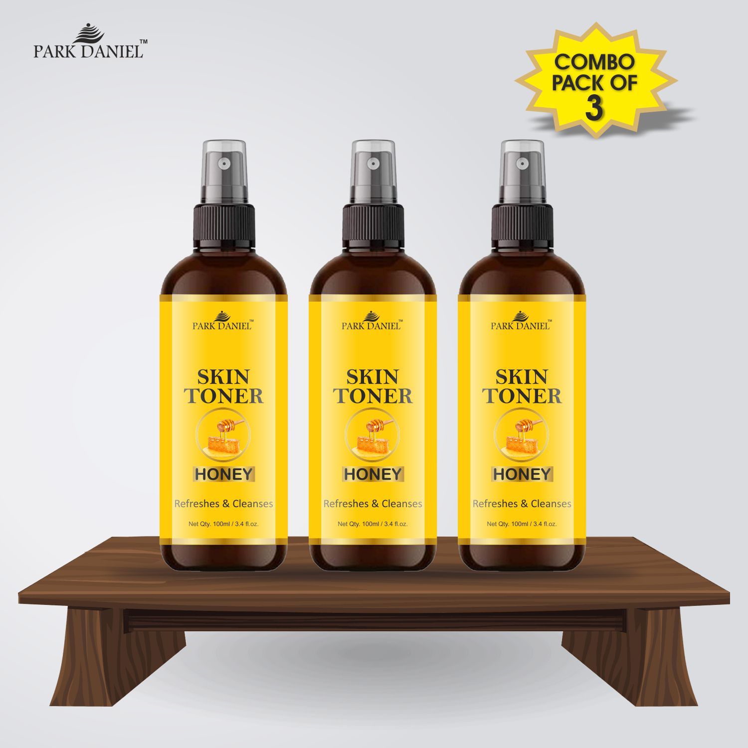     			Park Daniel Premium Honey Skin Tonic 300 mL Pack of 3