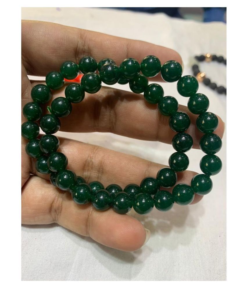 8mm Green Jade Natural Agate Stone Bracelet