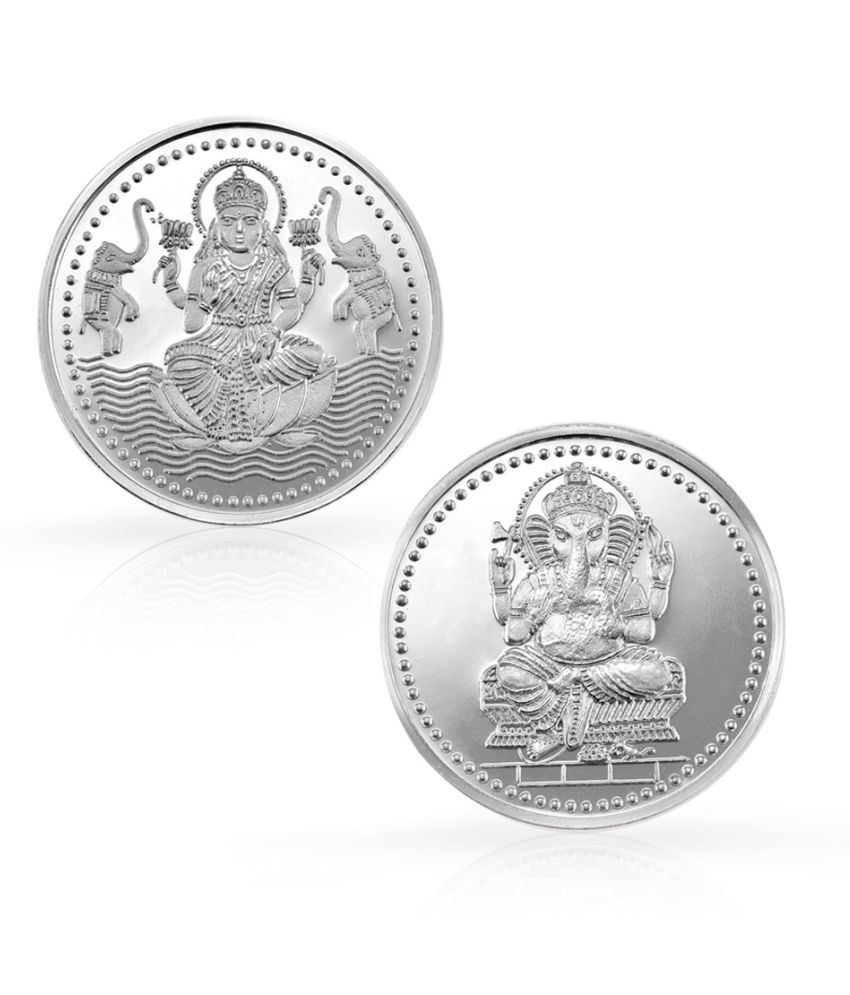     			Dadis 10 gram Silver Ganesh & Laxmi Ji Coin