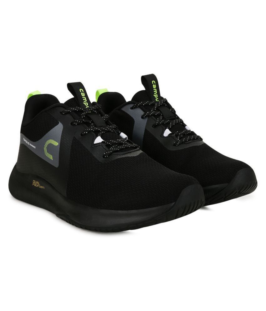     			Campus ALGERIA Black  Men's Sports Running Shoes